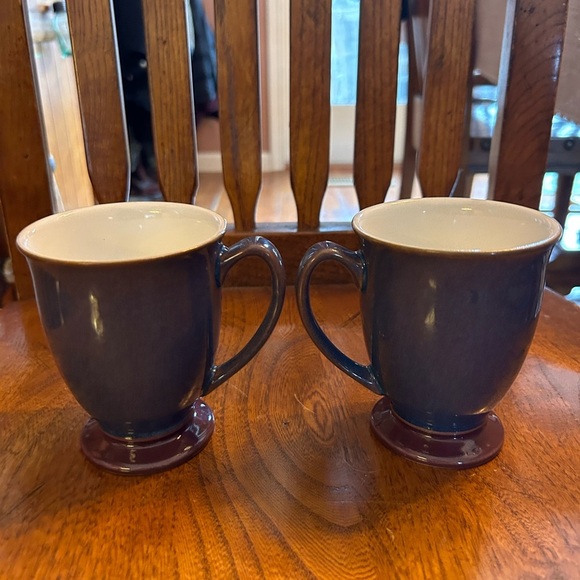 Denby England Storm Plum Set/2 Footed Mugs - Picture 7 of 12